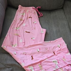 munki munki Pink Puppy Print Pajama Pants